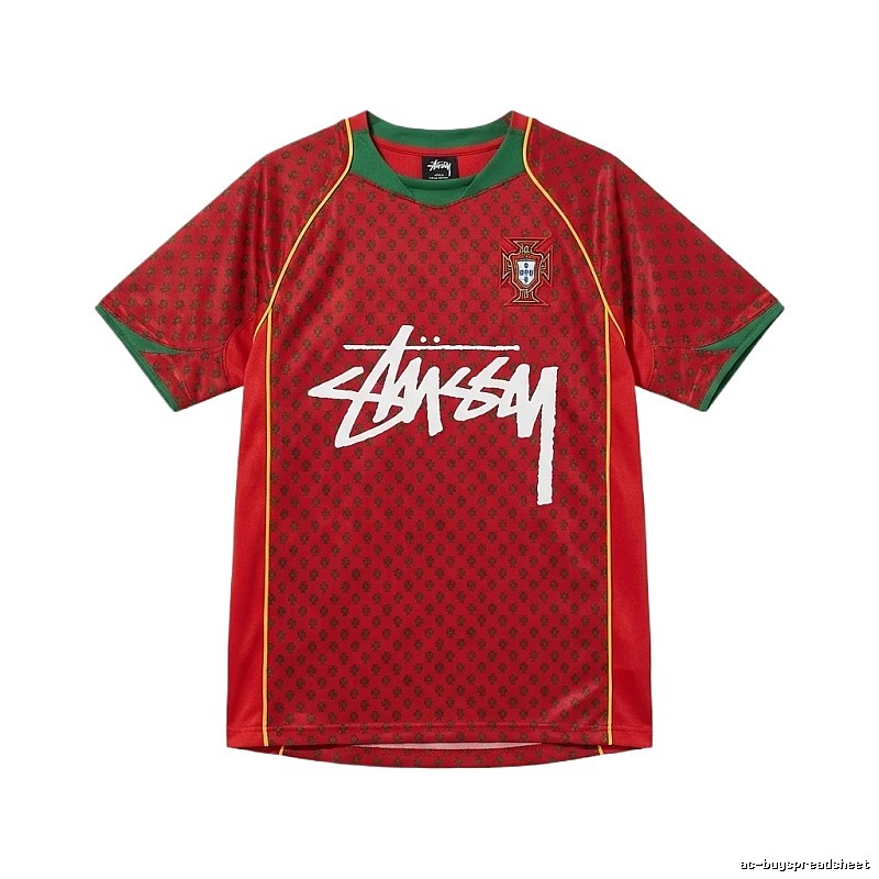 Stussy graffiti-style red short-sleeve