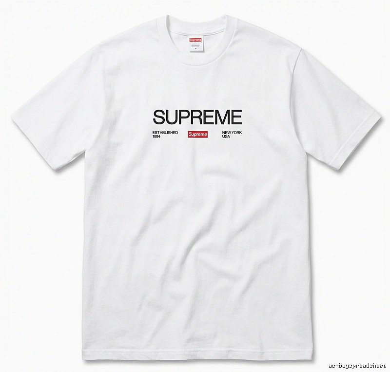 Supreme basic simple white T-shirt