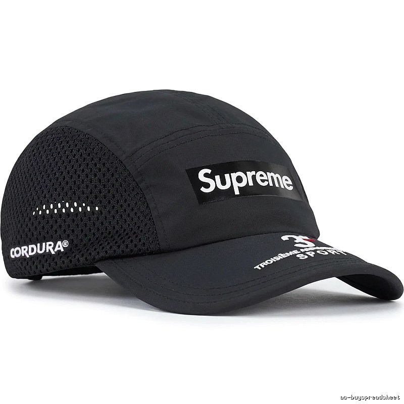 Supreme minimalist style black hat