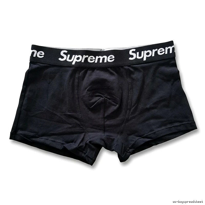 Supreme minimalist style black underwear