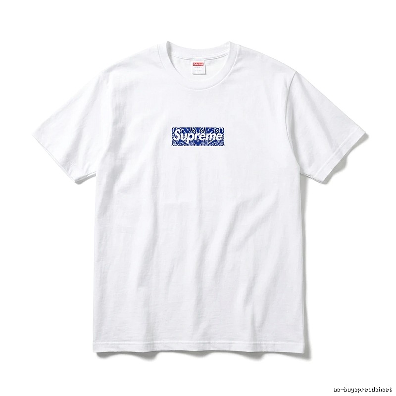 Supreme Print Simple White T-shirt
