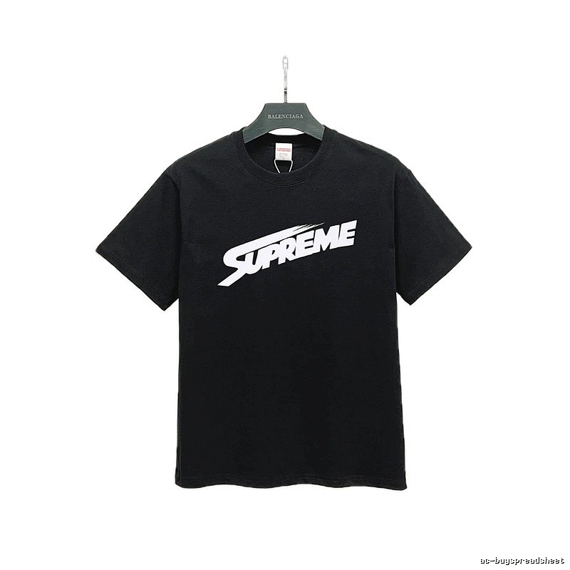 Supreme Printed Street-Style Black T-Shirt