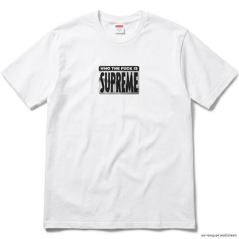 Supreme - printed trendy brand white T - shirt