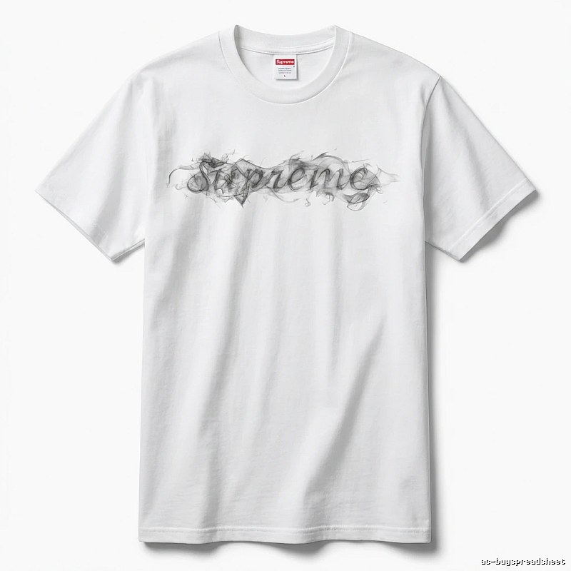 Supreme Smoke Style White T-shirt