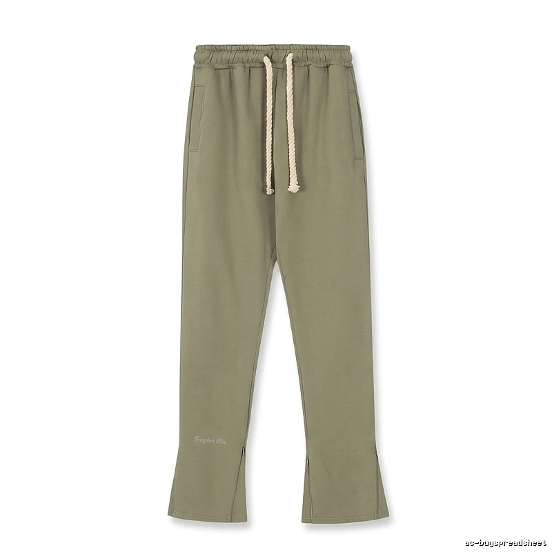 SynaWorld casual style olive green trousers