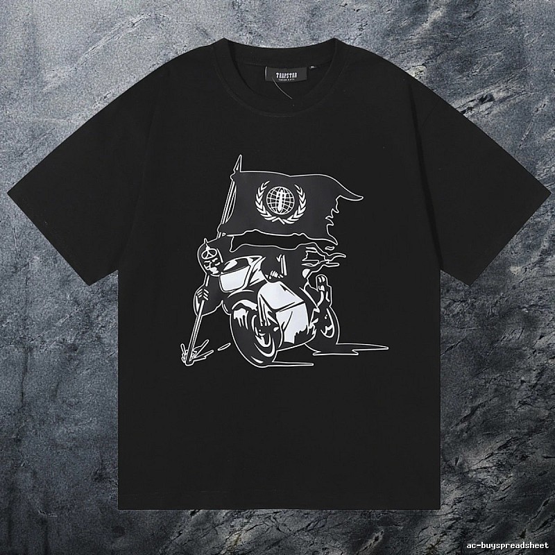 Trapstar Premium Style Keys graphic T-shirt Black White Key for Resort Outfits