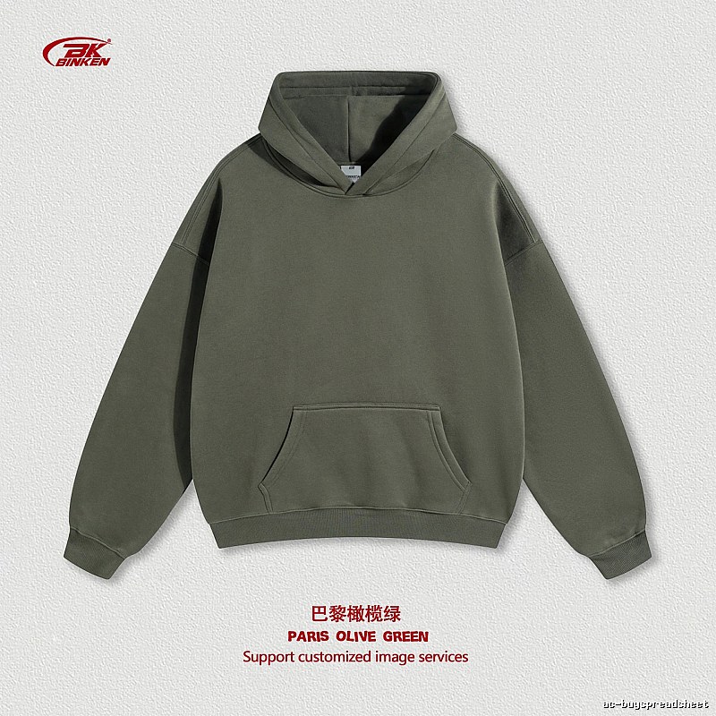 Urban Pullover hoodie Navy Blank Kangaroo with Statement Pattern