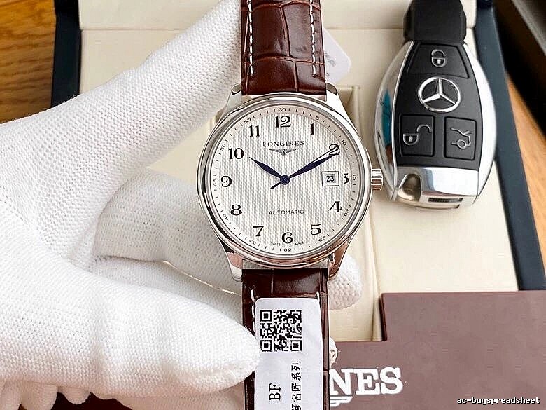 Watch by Hermes with White Dial Leather Strap Watch