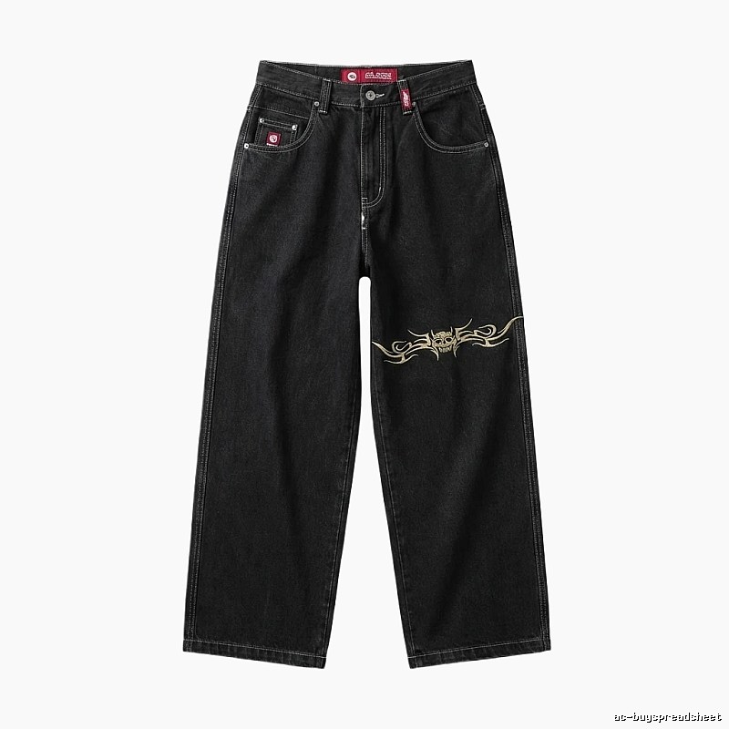 Y2K style black jeans