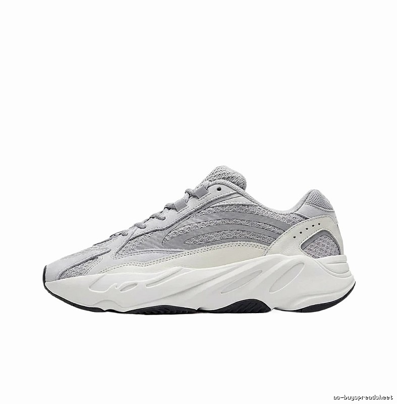 Yeezy retro gray and white sports shoes