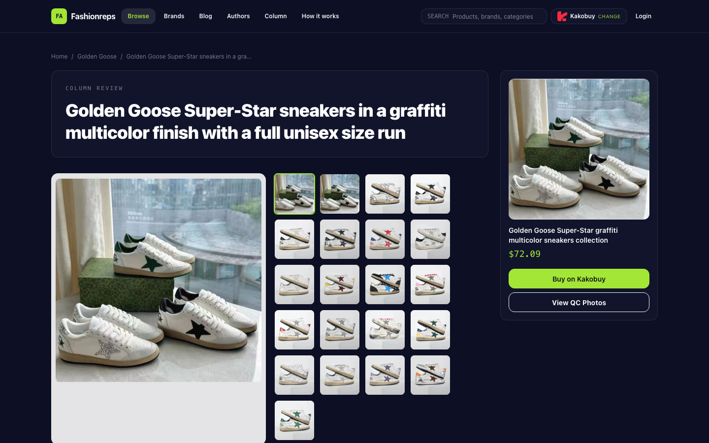 Golden Goose Shoe Size Review in Sheets